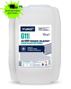 Охолоджуюча рідина YUKO Antifreeze Concentrate (Super G11 зелений) 10 кг