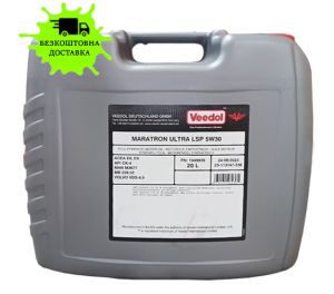 Олива моторна VEEDOL MARATRON ULTRA LSP 5W30 API:CJ-4/SN,ACEA:E6/E7/E9 20л