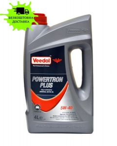 Олива моторна VEEDOL POWERTRON PLUS 5W40 API:SN/CF,ACEAA3/B4 4л