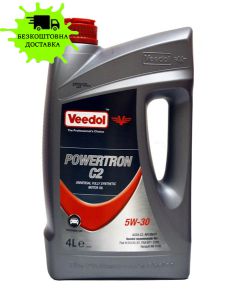 Олива моторна VEEDOL POWERTRON С2 5W30 API:SN/CF,ACEA:A3/B4-12 4л
