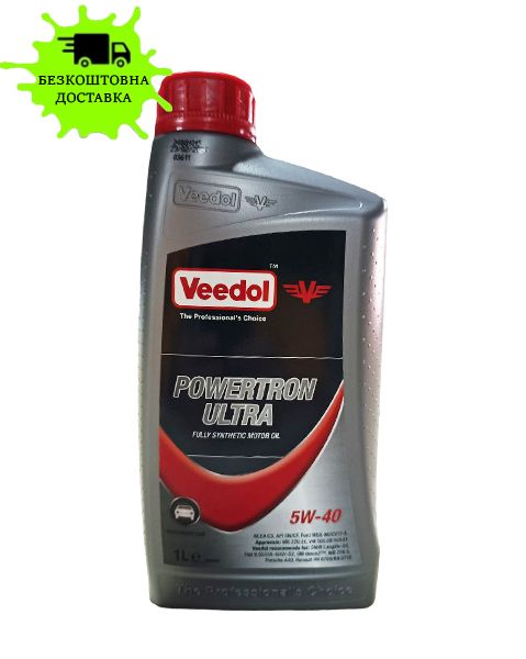 Олива моторна VEEDOL POWERTRON ULTRA 5W40 API:SN/CF,ACEA:C3-12 1л