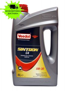 Олива моторна VEEDOL SINTRON C4 5W30 ACEA:C3/C4 4л